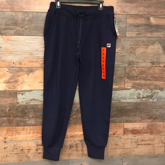 New Fila Womens French Terry Jogger Sweatpants Choose Size S M L Pink